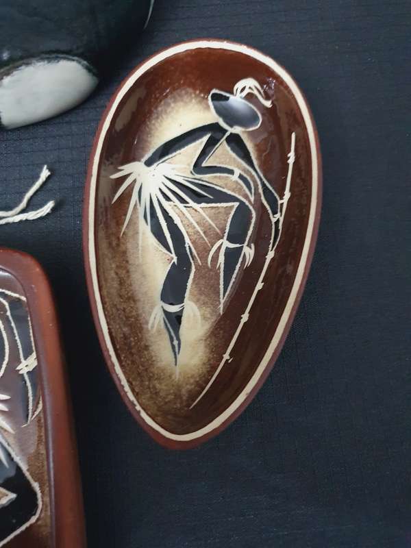 Vintage Kalahari Cresent & Drostdy Ware African Styled Pottery