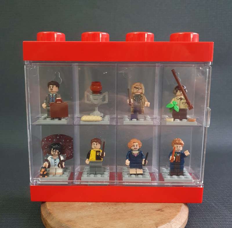 Harry Potter Lego Figurines in Lego Showcase