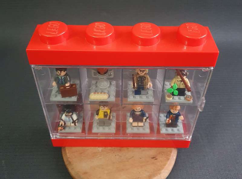 Harry Potter Lego Figurines in Lego Showcase