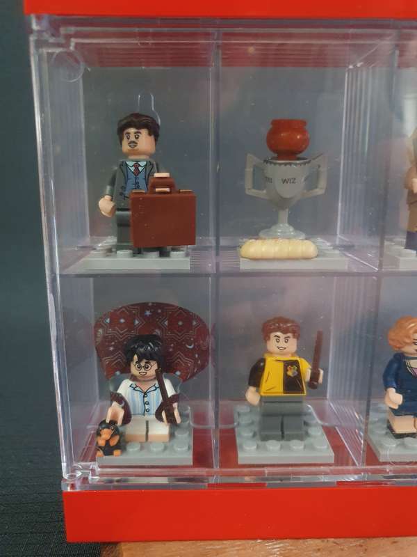 Harry Potter Lego Figurines in Lego Showcase