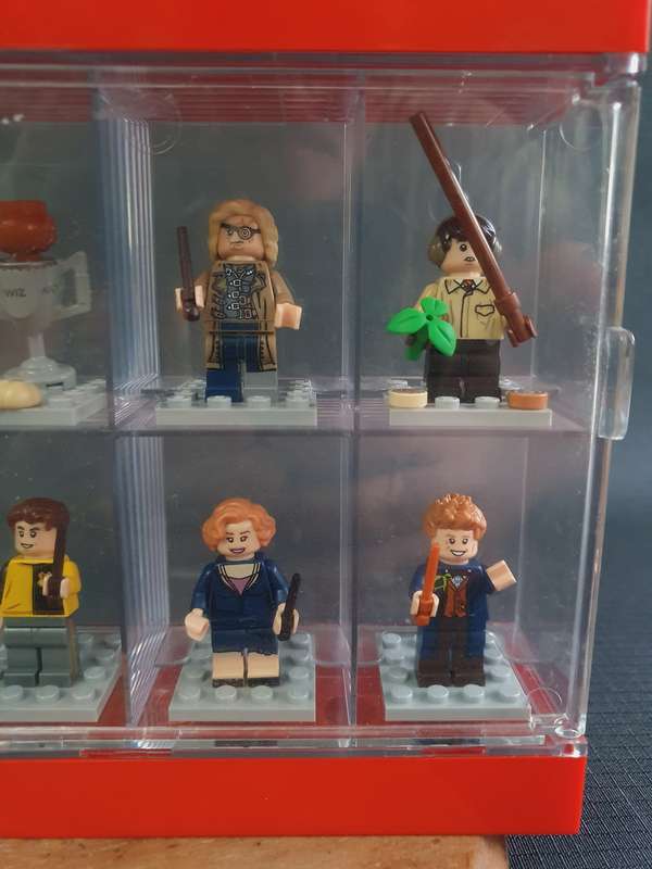 Harry Potter Lego Figurines in Lego Showcase