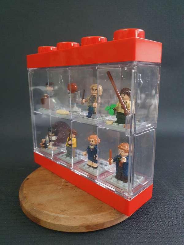 Harry Potter Lego Figurines in Lego Showcase