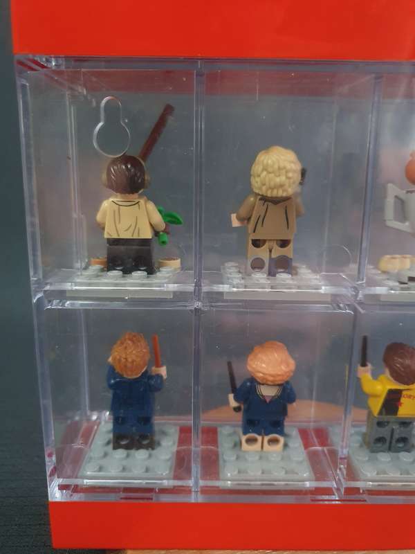 Harry Potter Lego Figurines in Lego Showcase