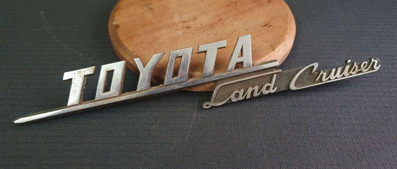 Genuine Vintage 1969 -1973 Toyota Land Cruiser Fender Emblem
