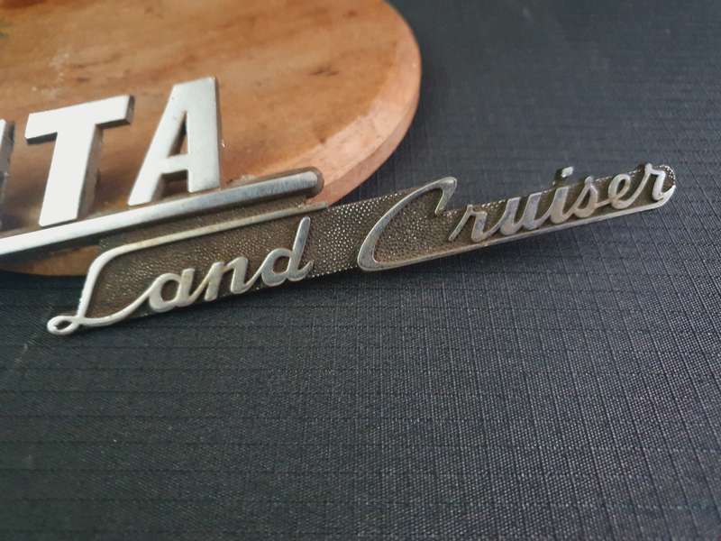 Genuine Vintage 1969 -1973 Toyota Land Cruiser Fender Emblem