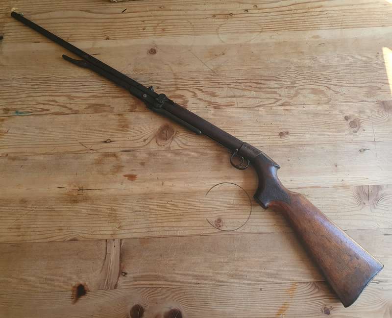 Antique "TheBirminghamSmallArms" BSA Air Rifle Improved Model D England ( Working )