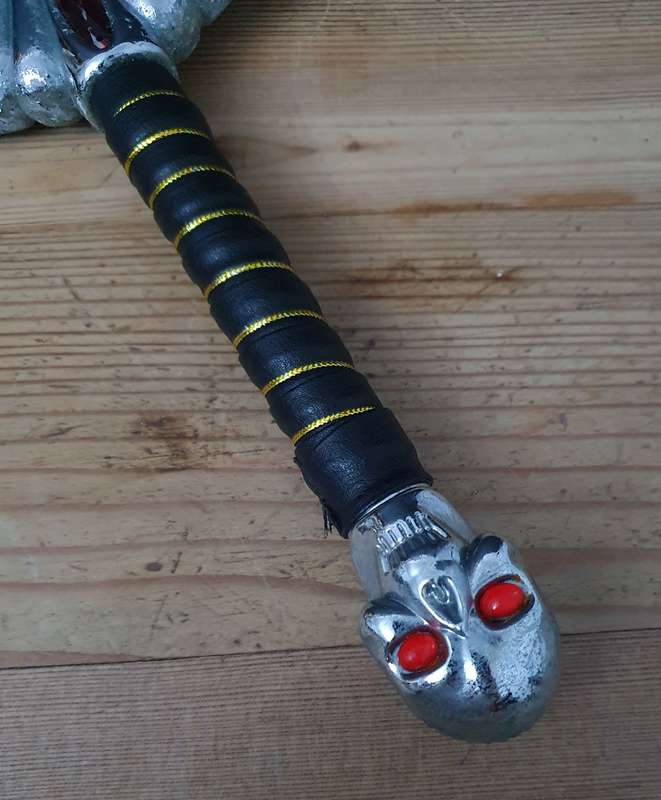 Chrome Skull Stainless Sai Karate Practice Martial Arts Display Blades