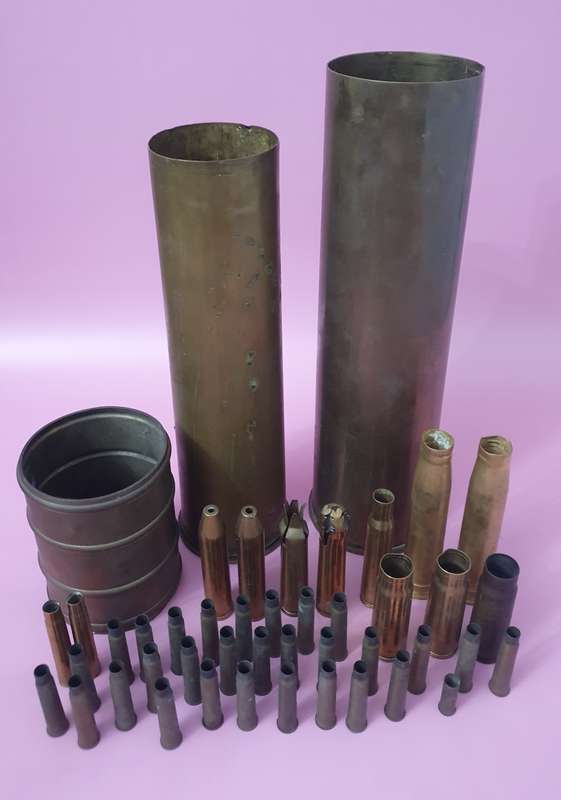 Vintage Solid Brass Bullet Shell Bundle