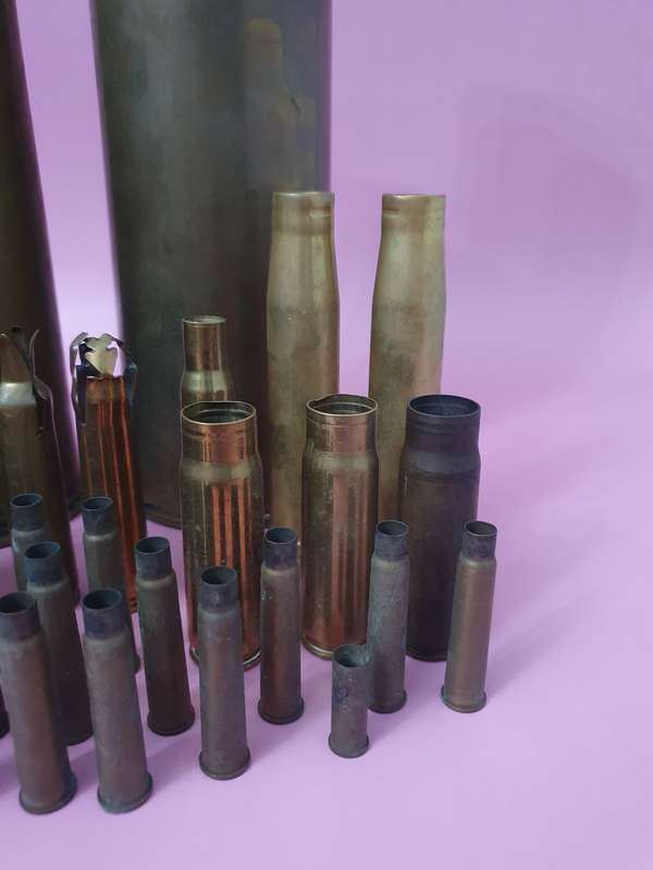 Vintage Solid Brass Bullet Shell Bundle