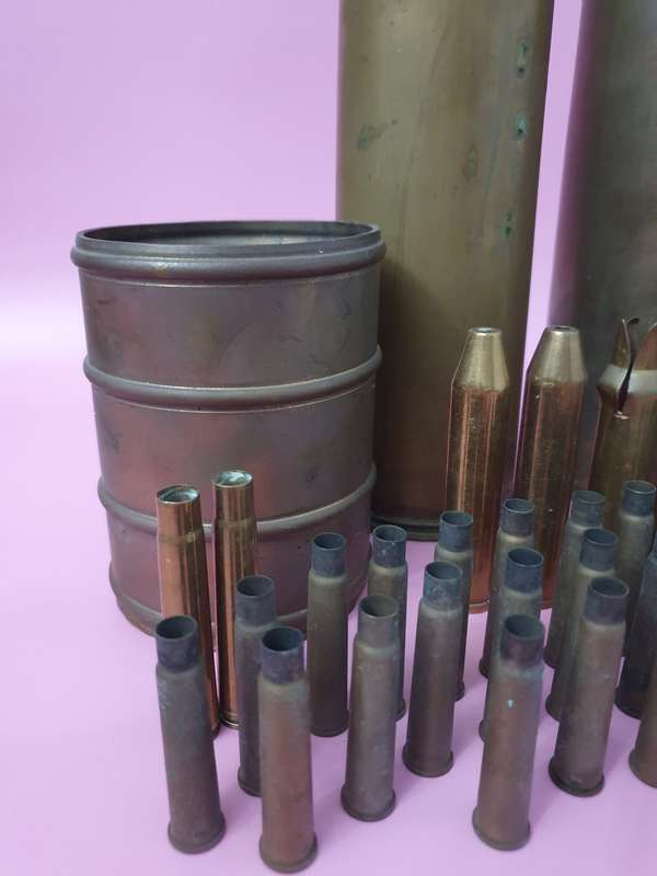 Vintage Solid Brass Bullet Shell Bundle