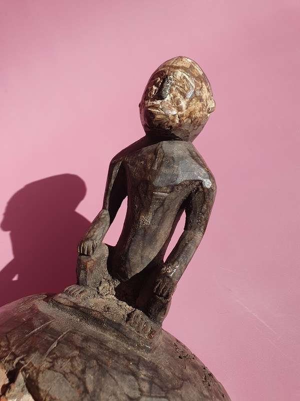 Vintage Congolese Chokwe Bantu Tribal Ancestor Spiritual Mask