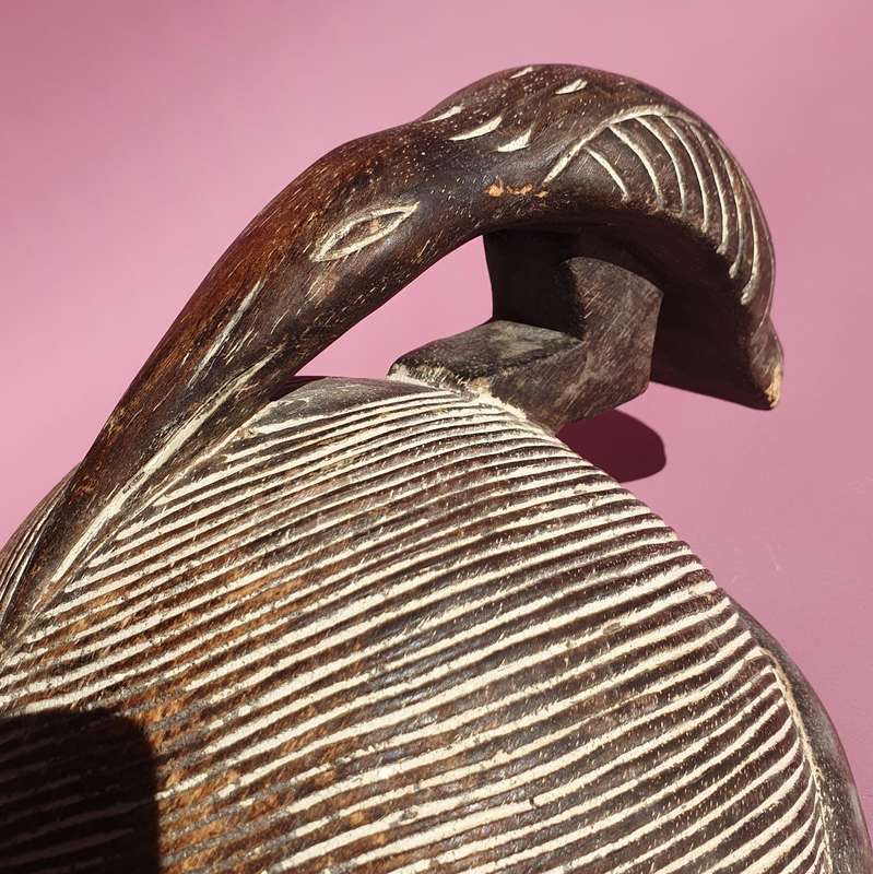 Vintage Congolese Tribal Kifwebe Songye Masculine Spiritual Warrior Mask