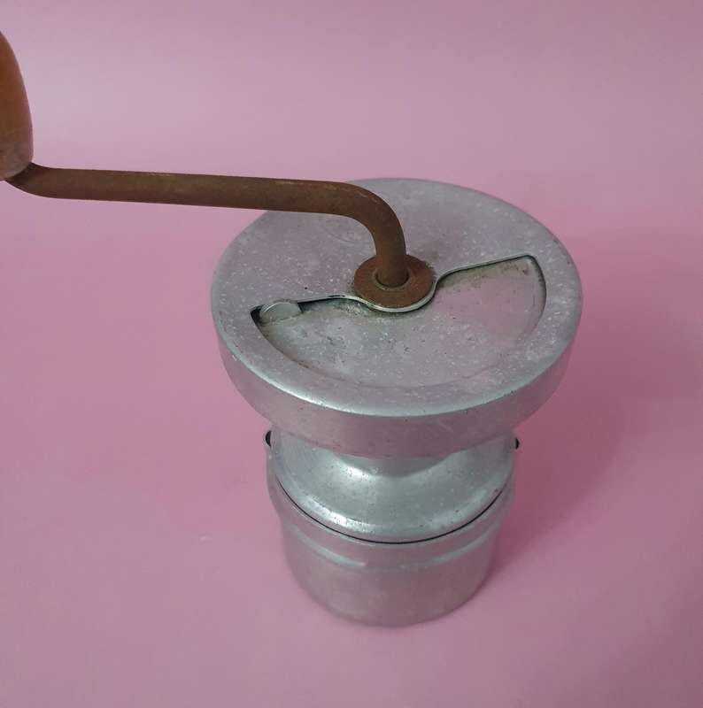 Vintage Aluminium Camping Coffee Grinder