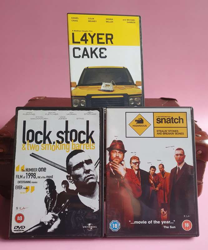 Triple Feature DVD Boxset Layer Cake, Snatch, and Lock, Stock and Two Smoking Barrels ( Complete )