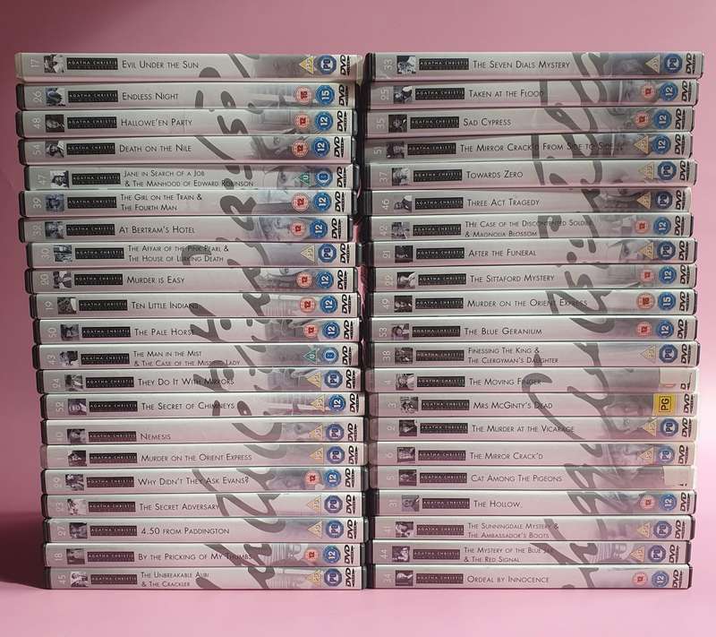 Agatha Christie's Film Collection 42x DVDs with Discs