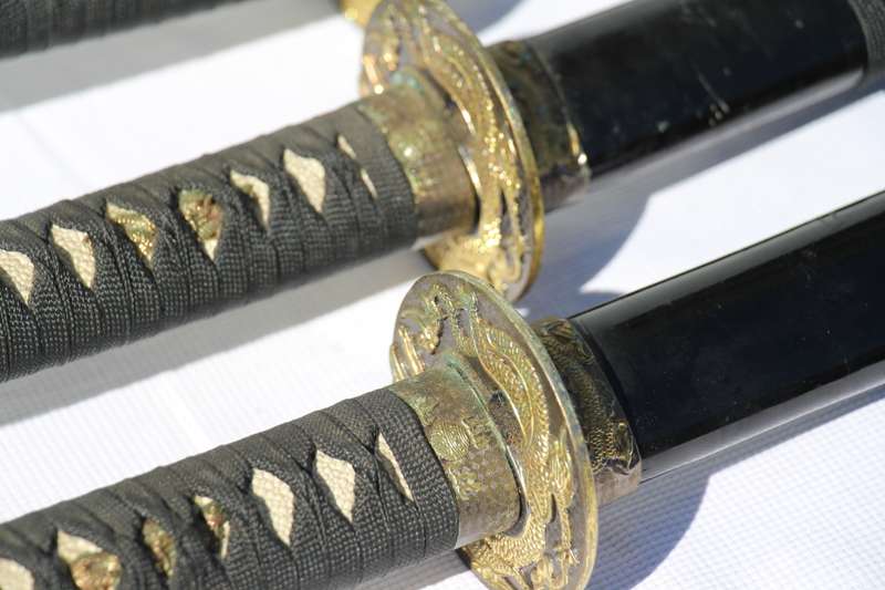 Japanese Samurai Blade in Sheath 3x Set