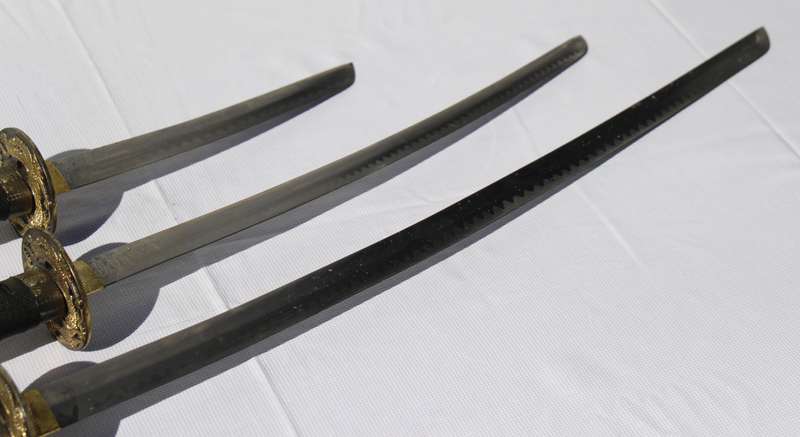 Japanese Samurai Blade in Sheath 3x Set