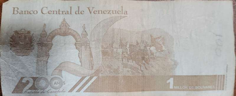 Venezuela 1 Millón Bolivar Note