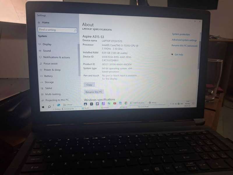 Acer Aspire 3 A315-53-39NW i3 7th Generation