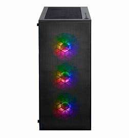 Raidmax X921 Black ATX, Micro-ATX, 6xARGB fans Mid-Tower Gaming Chassis