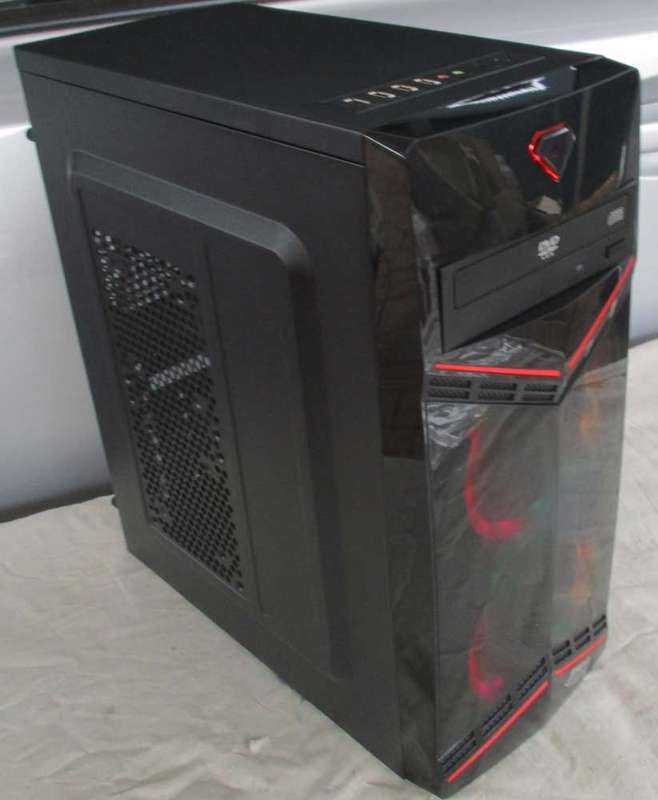 stylish desktop pc, intel core i7, 8gb ram, 500GB hd, dvdrw, vga, dvi, win 11, 64 bit, etc