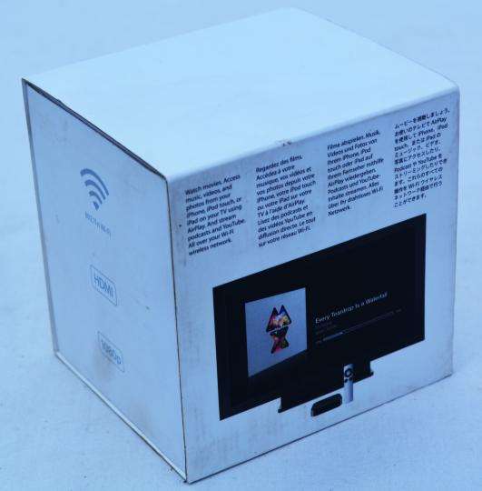 Apple tv, 3rd generation, Apple single-core A5 chip, hdmi, optical audio, wi-fi, etc