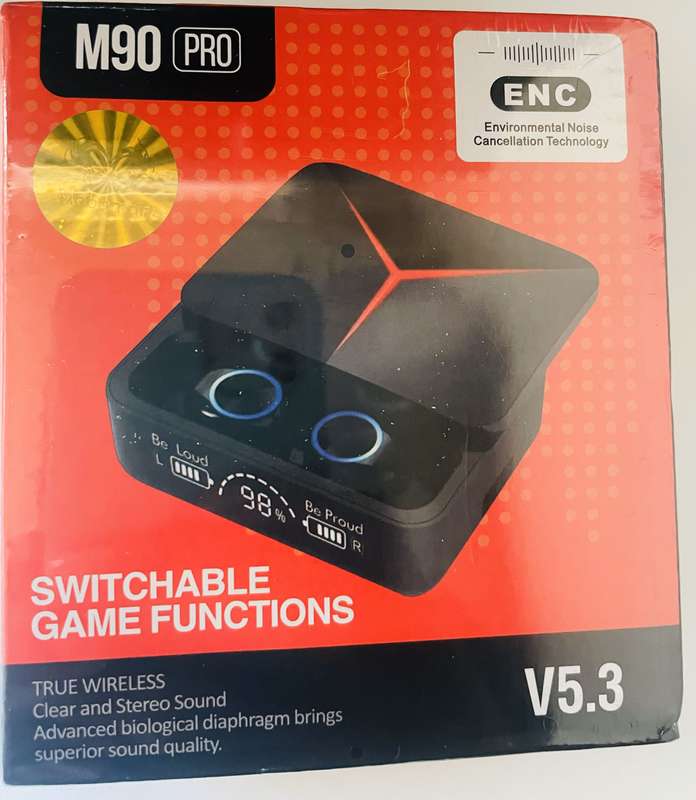 M90 Pro Wireless Bluetooth Low Latency Gaming Earbuds High Fidelity Stereo Headphones