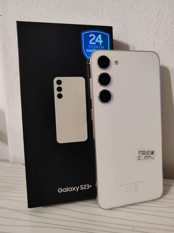 Samsung S23 Plus 256GB Dual Sim - Cream. Incl Impact Cover + Screen Protector (Valued at R700.00)