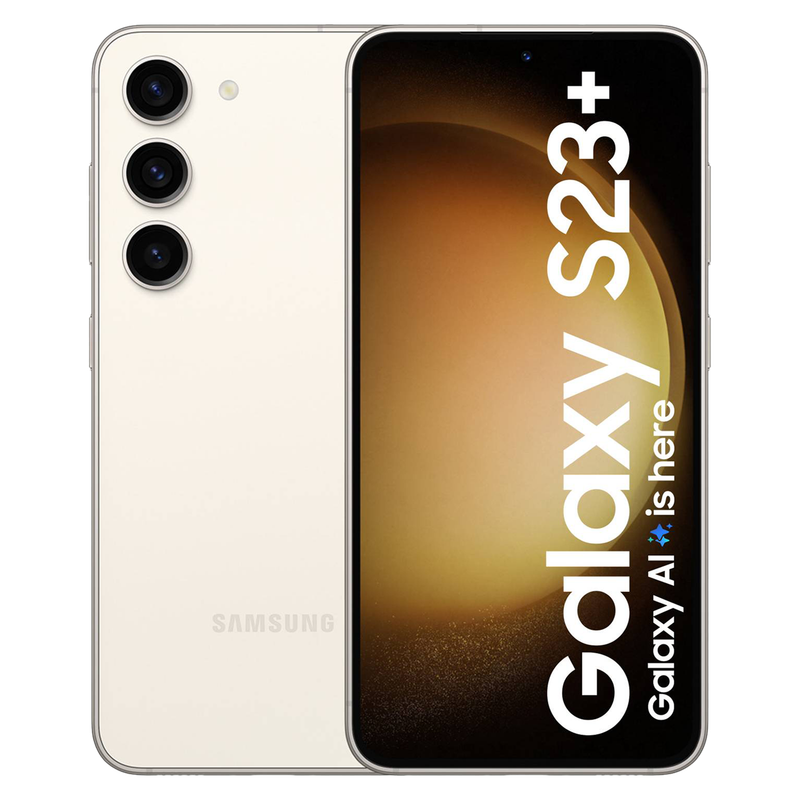 Samsung S23 Plus 256GB Dual Sim - Cream. Incl Impact Cover + Screen Protector (Valued at R700.00)