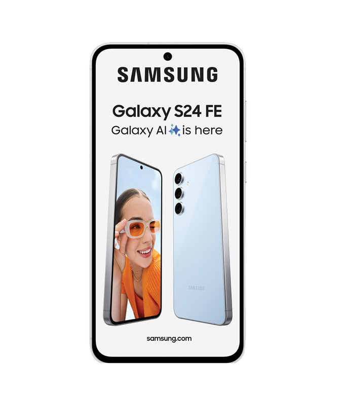 Samsung S24 FE 256GB Dual Sim + Clear Case Cover + Screen Protector (Valued at R700)