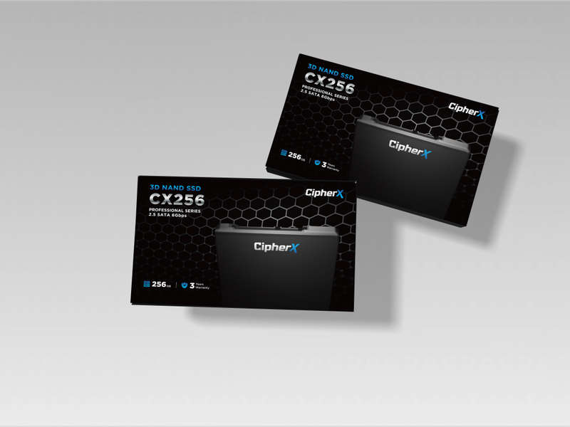 256GB CipherX, CX256 PRO 2.5", 3D NAND TLC, NANDXtend ECC Data Protect, SLC Caching, SATA-6Gbps SSD