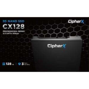 128GB CipherX, CX128 PRO 2.5", 3D NAND TLC, NANDXtend ECC Data Protect, SLC Caching, SATA-6Gbps, (TC