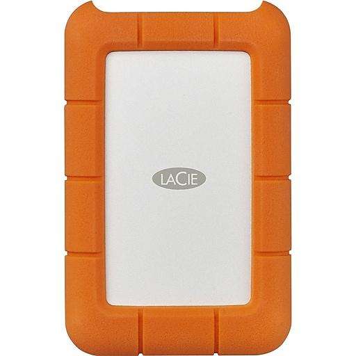 4TB LaCie Rugged USB-3, Type-C External Mobile Drive, (OEM Packaged/Not Retail)
