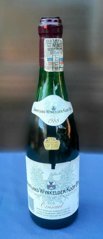 Swartland Cinsaut wine 1988 vintage
