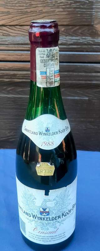 Swartland Cinsaut wine 1988 vintage
