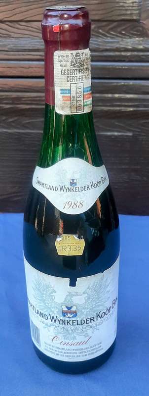 Swartland Cinsaut wine 1988 vintage