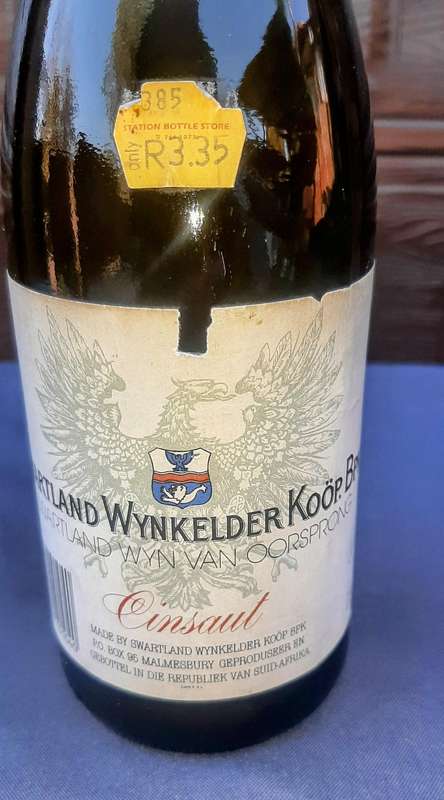 Swartland Cinsaut wine 1988 vintage