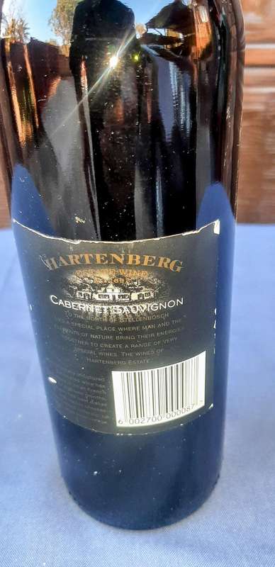 Hartenberg Cabernet Sauvignon 1998  wine