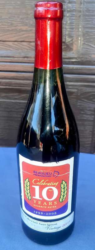 Beaulieu Prepatory celebirity 10 years 1996-2006 Cabernet Sauvignon vintage 2002