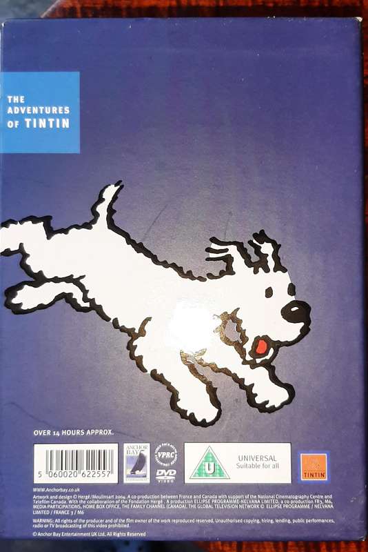 The adventures of Tintin 10 disc collectors dvd