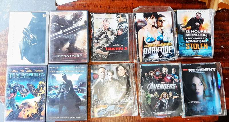 10 DVD Movies Variety Pack