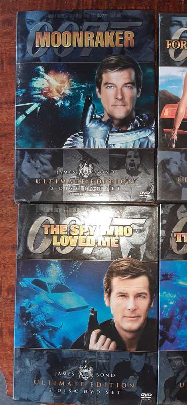 James Bond 007 set of 6 ultimate edition dvd's for one price