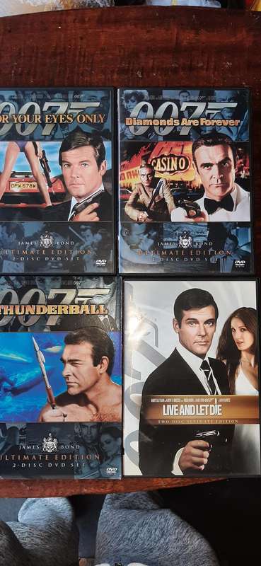 James Bond 007 set of 6 ultimate edition dvd's for one price