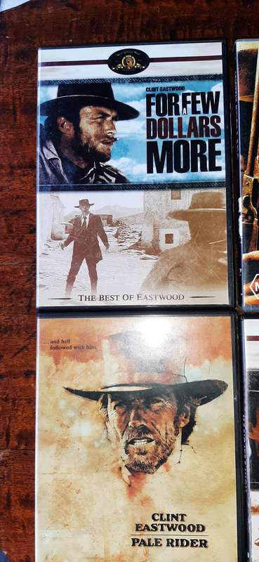 Clint Eastwood 5 dvd set.One price.
