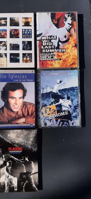 Variety of 7 musical dvd's listed in description