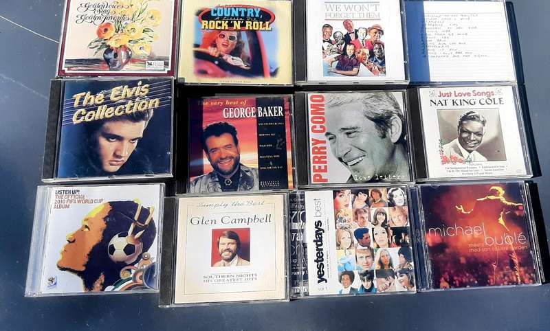 Variety of 12 musical cd's listed in description