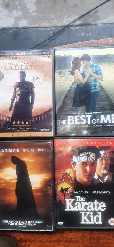 Selection of 24  dvd's movies of all sorts. Look at pics.