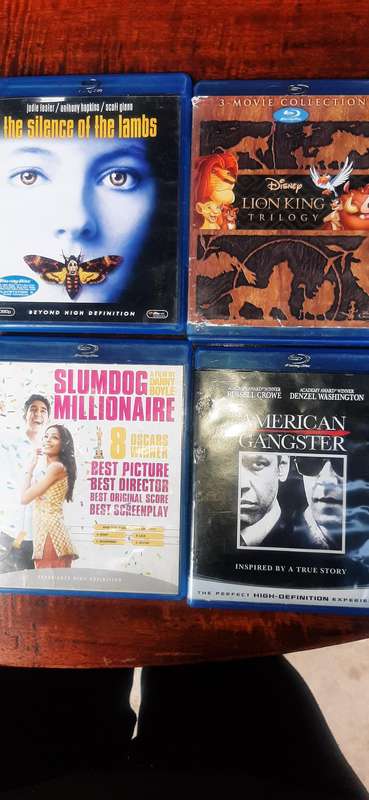 Selection of 13 blue ray dvd cd's various movies..Look at pics