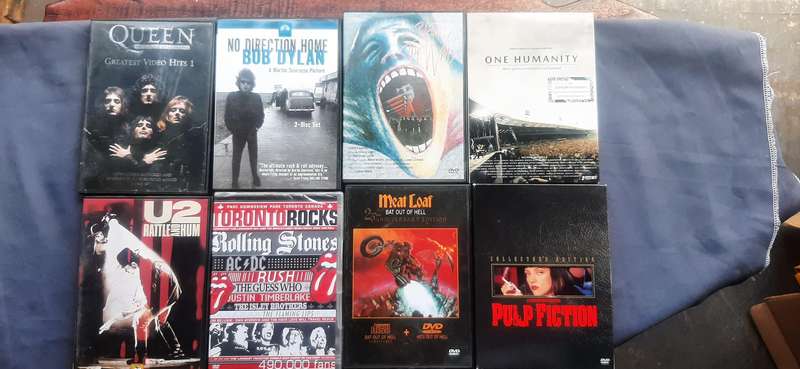 Collection of 7 musical collectable dvd and collectable movie dvd