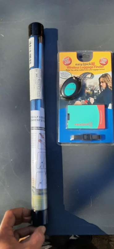 Gols 3 section alignment sticks and wireless luggage finder.e